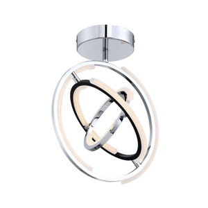 Trilogy Collection Integrated LED Semi Flush Mount, Polished Nickel (AC6745PN) Trilogy Collection Integrated LED Semi Flush Mount, Polished Nickel (AC6745PN)