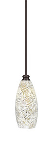 Edge Stem Hung Mini Pendant, Espresso Finish, 5.5" Natural Fusion Glass (1151-ES-5064) Edge Stem Hung Mini Pendant, Espresso Finish, 5.5" Natural Fusion Glass (1151-ES-5064)