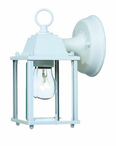 Builder's Choice 1-Light Textured White Wall Light (5001TW) Builder's Choice 1-Light Textured White Wall Light (5001TW)