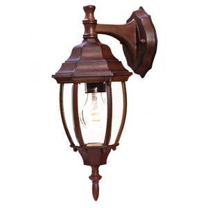 Wexford 1-Light Burled Walnut Wall Light (5010BW)