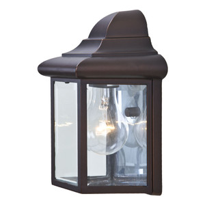 1-Light Architectural Bronze Pocket Lantern Wall Light (6001ABZ)