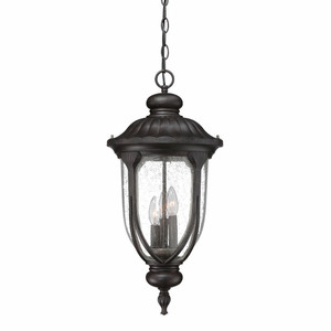 Laurens 3-Light Black Coral Hanging Light (2226BC)