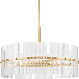 Seville Collection Six-Light Soft Gold Contemporary Chandelier (P400389-205) Seville Collection Six-Light Soft Gold Contemporary Chandelier (P400389-205)