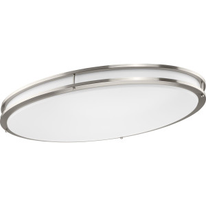 Abide Collection 5-CCT Integrated LED Brushed Nickel Contemporary 32.28" Extra-Large Flush Mount Light (P350277-009-CS)
