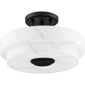 Tosca Collection Three-Light Matte Black Modern Luxe Semi-Flush Mount Light (P350284-31M) Tosca Collection Three-Light Matte Black Modern Luxe Semi-Flush Mount Light (P350284-31M)