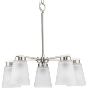 Tanner Collection Five-Light Brushed Nickel Transitional Chandelier (P400401-009)