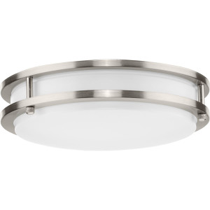 Abide Collection 5-CCT Integrated LED Brushed Nickel Contemporary 10.24" Small Flush Mount Light (P350274-009-CS)