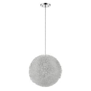 Luminary 1-Light Metallic Silver Pendant (BP6008) Luminary 1-Light Metallic Silver Pendant (BP6008)