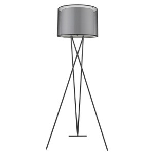 Trition 1-Light Matte Black Tripod Floor Lamp (TF5685-07)