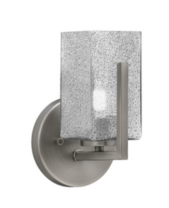 Atlas Wall Sconce, Graphite Finish, 3.5" Square Smoke Bubble Glass (4511-GP-542) Atlas Wall Sconce, Graphite Finish, 3.5" Square Smoke Bubble Glass (4511-GP-542)