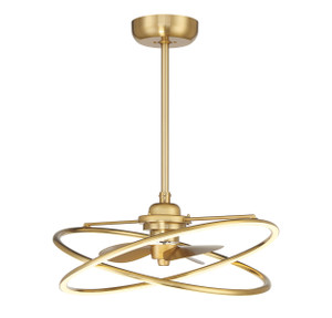 Dorado LED Fan D'Lier in Warm Brass (24-FD-745-322) Dorado LED Fan D'Lier in Warm Brass (24-FD-745-322)