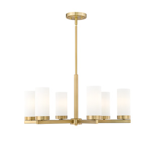 Danica 6 Light Chandelier in Modern Gold (3044-6MGLD)