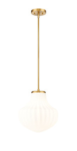 Newbury 1 Light Pendant in Modern Gold (7512P13-MGLD)