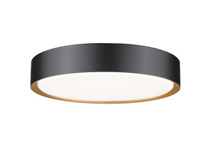 Kawan 1 Light Flush Mount in Matte Black + Modern Gold (1014F16-MB-MGLD-LED) Kawan 1 Light Flush Mount in Matte Black + Modern Gold (1014F16-MB-MGLD-LED)