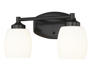 Kendrick 2 Light Vanity in Matte Black (745-2V-MB)