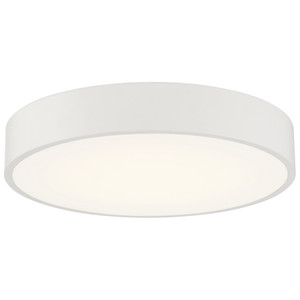 Como Color Selectable 1 Light 3CCT LED Flush Mount (49962LEDDCS-WH/ACR)