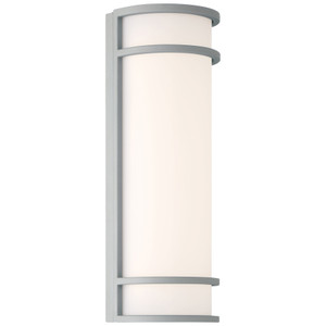 Cove Satin 120-277V Emergency Back Outdoor LED Wall Light (20106LEDMGEM-SAT/ACR)