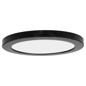 ModPLUS Black Dual Voltage LED Flush Mount (20838LEDD-BL/ACR) ModPLUS Black Dual Voltage LED Flush Mount (20838LEDD-BL/ACR)