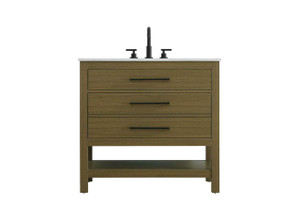 36 Inch Single Bathroom Vanity In Chestnut Brown (VF60536MCB)