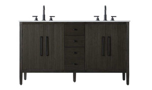 60 Inch Double Bathroom Vanity Inchocolate Oak (VF29660DCO)