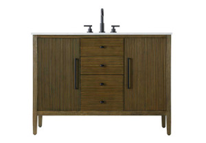 48 Inch Single Bathroom Vanity In Hazel Oak (VF29648HO)