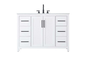 48 Inch Single Bathroom Vanity In White (VF29548WH)