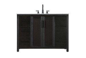 48 Inch Single Bathroom Vanity In  Chocolate Oak (VF29548CO)