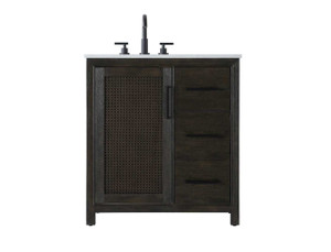 32 Inch Single Bathroom Vanity In  Chocolate Oak (VF29532CO)