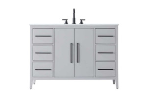 48 Inch Single Bathroom Vanity In Grey (VF29348GR)