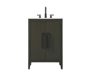 24 Inch Single Bathroom Vanity In Mocha Brown (VF29324MMB)