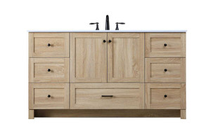 60 Inch Single Bathroom Vanity In Mango Wood (VF2860MW)