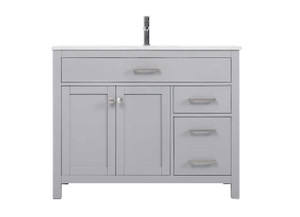 42 Inch Single Bathroom Vanity In Grey (VF23342GR)