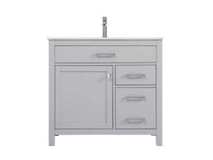 36 Inch Single Bathroom Vanity In Grey (VF23336GR)