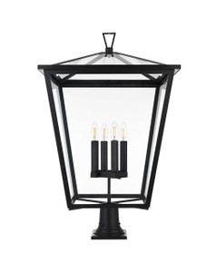 Oxford 20 Inch Outdoor Post Light In Black (OD334P33BK)