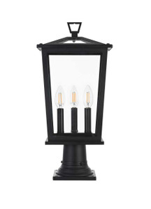 Berks 9.45 Inch Outdoor Post Light In Black (OD333P21BK)