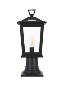 Berks 7 Inch Outdoor Post Light In Black (OD333P17BK)