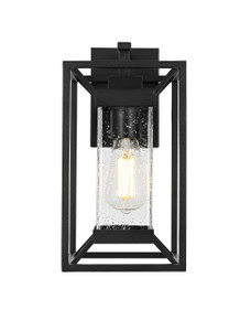 Willington 7 Inch Outdoor Wall Sconce In Black (OD329W14BK)