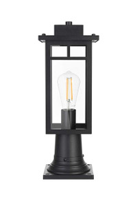 Mercer 6.5 Inch Outdoor Post Light In Black (OD313P18BK)