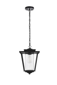 York 10 Inch Outdoor Pendant In Black (OD305H15BK)