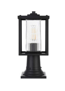 Dover 7 Inch Outdoor Post Light In Black (OD302P15BK)