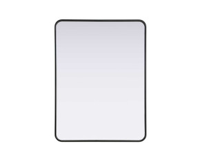 Contour Metal Rectangle Mirror 30X40 In Black (MR8A3040BLK)