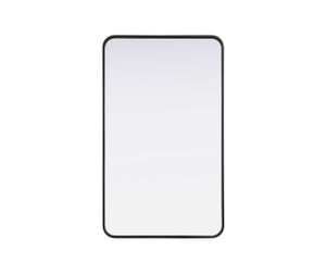 Contour Metal Rectangle Mirror 24X40 In Black (MR8A2440BLK)