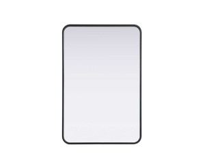 Contour Metal Rectangle Mirror 24X36 In Black (MR8A2436BLK)