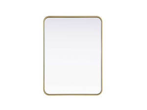 Contour Metal Rectangle Mirror 24X32 In Brass (MR8A2432BRA)