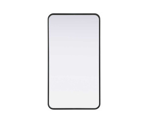 Contour Metal Rectangle Mirror 22X40 In Black (MR8A2240BLK)