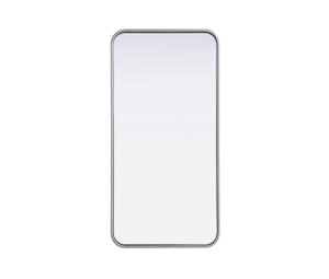 Contour Metal Rectangle Mirror 18X36 In Silver (MR8A1836SIL)