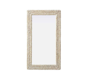 Rectangle Cornhusk Mirror 24X42 In Linen White (MR4A2442LN)