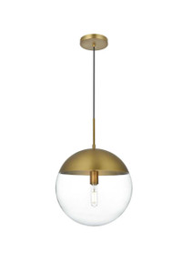 Eclipse 14 Inch Pendant Clear Shade In Chrome (LD6045SG)