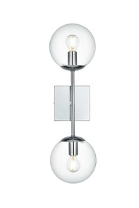 Neri 6 Inch Wall Sconce Clear Shade In Chrome (LD2357C)