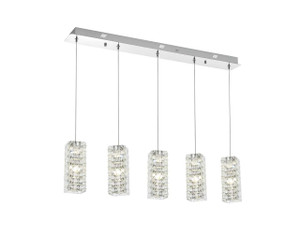 Aston 40 Inch Led Pendant In Chrome (3680D5C)